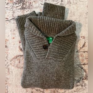 Rustic Knit Pullover Sweater